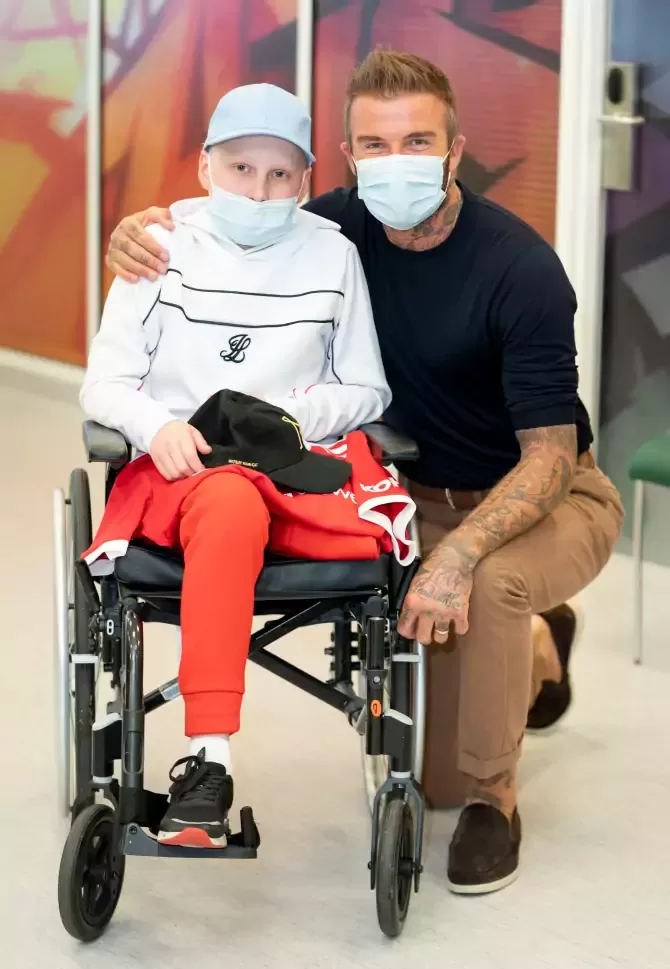 سورپرایز دیوید بکهام بیماران