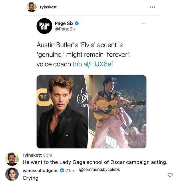 جدایی ونسا هادجنس آستین باتلر